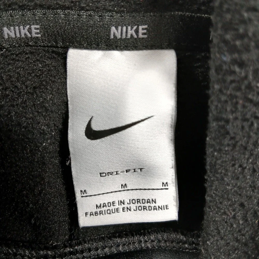 Nike Dri-FIT Hoodie Mens M Black Pullover Hooded Team‎ Logo